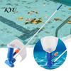Manual Pool Suction Head Vacuum Cleaner with Detachable Pole And Leaf Bag, Water Pressure Skimmer Net, for Swimming Pools, Ponds, Fountains, Hot Tubs