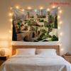 Oversized Islamic Architecture Tapestry Wall Hanging Polyester Print Bohemian Style Decor for Living Room Bedroom Home Art Wall