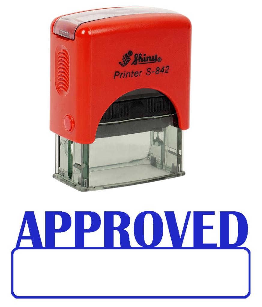 Printtoo APPROVED Self Inking Rubber Stamp Office Stationery Custom Shiny