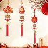 Creative Lucky Character Hanging Ornaments Reusable Spring Festival Pendant  Chinese New Year