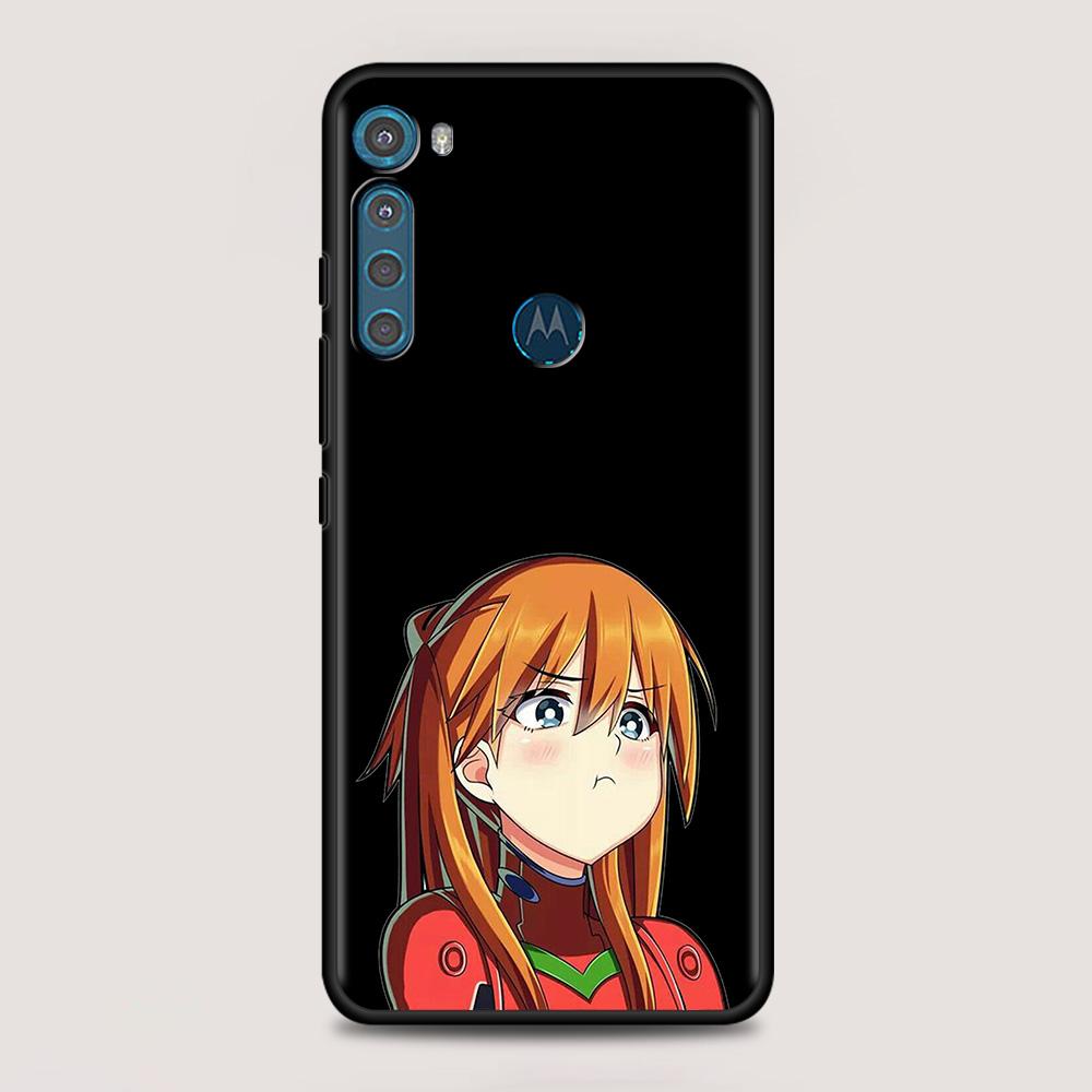 Cartoon Cute Anime Girl Case For MOTO One Fusion Plus G60 G50 G40 G30 G20 G10 G9 G8 Power Lite E6s Edge 20 Pro G Stylus