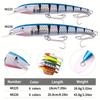 1 pièce 28.8g 43.8g Leurres de Pêche Minnow Appâts Durs Artificiels Wobblers Matériel Pesca Carpe Brochet Doré Pêche en Mer Hameçons