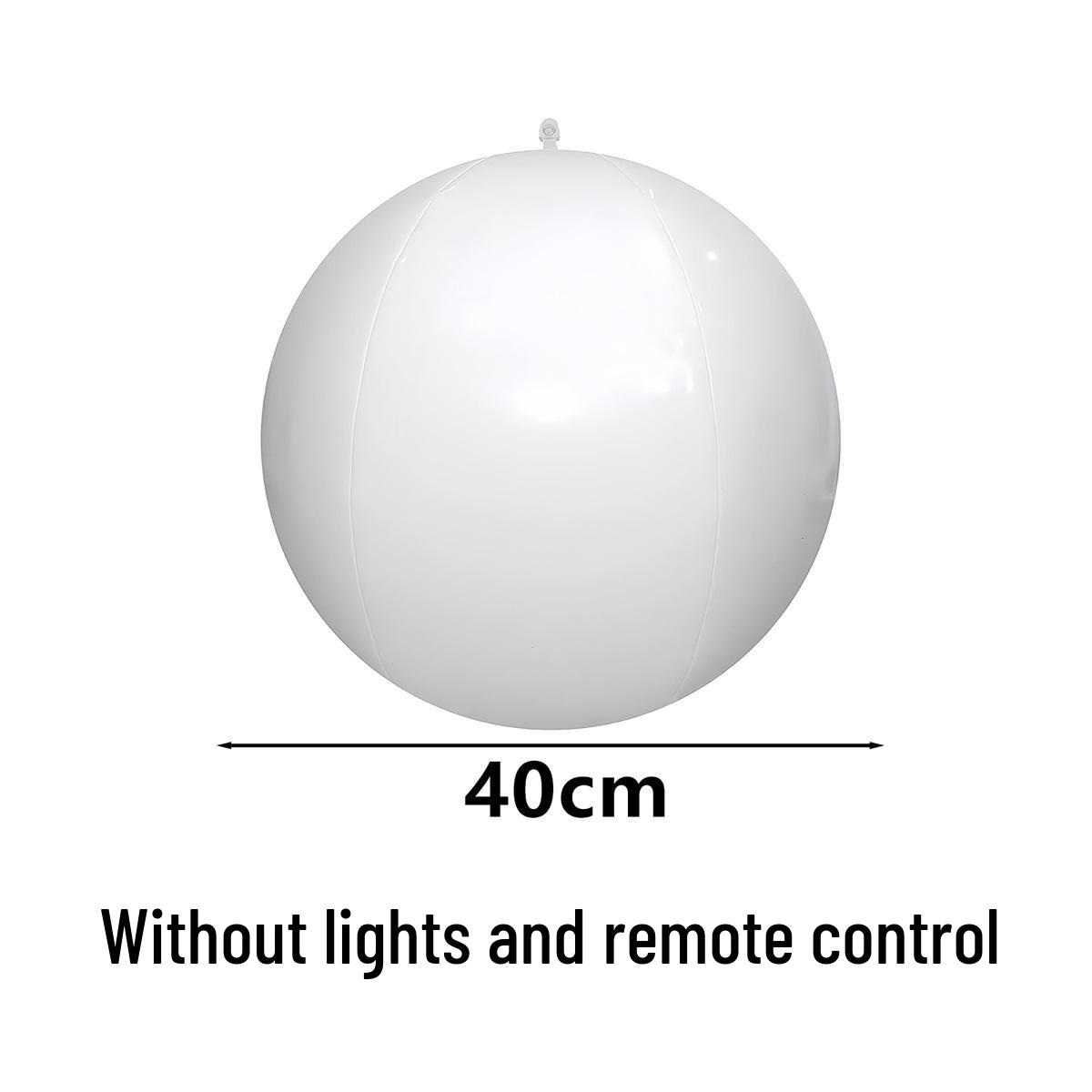 16-Color LED Remote-Controlled Inflatable PVC Christmas Festival Beach Ball LED Light + Remote