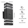 Dusk to Dawn Outdoor Wall Sconce Up Down Aluminum Wall Lamp IP65 Waterproof Wall Lighting