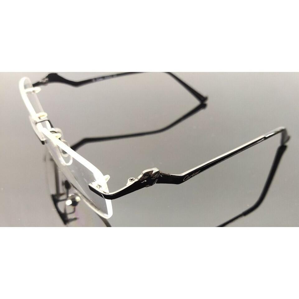 RSINC Imported Men Rimless Eyeglass Metal Gun-Grey Cat Eye-ware 81339133 Cart-11 JL166604552128