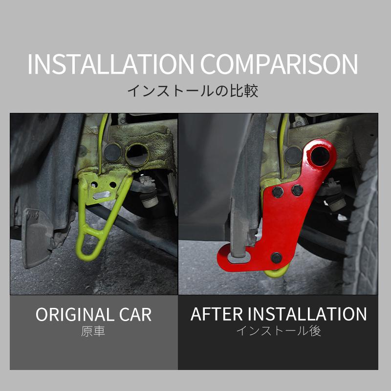 Car Front and Rear Tow Hooks Heavy-Duty Off-Road Recovery Hooks for Suzuki Jimny JB74 JB64 Auto Accessories2025 2024 2023 2022