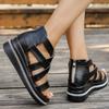 Fashion Plus Size 36-43 Shoes for Women Summer Fashion Platform Sandals Comfortable Wedges Zipper Sandalias De Mujer Women Sandals