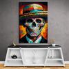 Colorful Skull Canvas Painting Abstract Posters and Prints Funny Wall Painting Pictures for Bedroom Living Room Home Decoration
