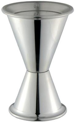 Tsubame-Sanjo Cocktail Measuring Cup Jigger Cup 60/30ml with Measurement Markings 18-8 Stainless Steel Made In Japan