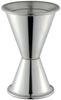 Tsubame-Sanjo Cocktail Measuring Cup/Jigger Cup, 60ml/30ml, Graduated, 18-8 Stainless Steel, Made In Japan