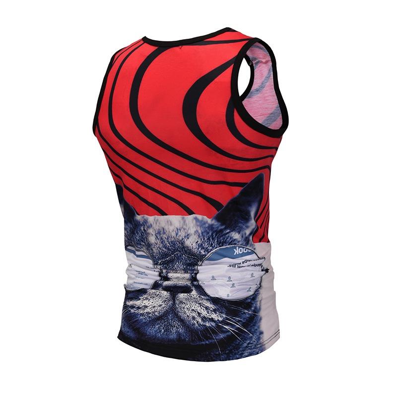Mens Tank Summer Tops Vest Casual 3d Printed Graphics Tees Tshirts Sleeveless