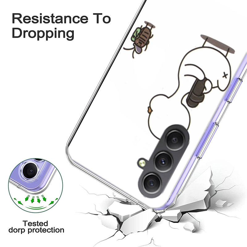 Cute Cartoon Duck Phone Case for Samsung A17 A37 A57 A07 A16 A26 A36 A56 A06 A02S A12 A22 A32 A52S A04S A14 A24 A34 A54 A03 A13