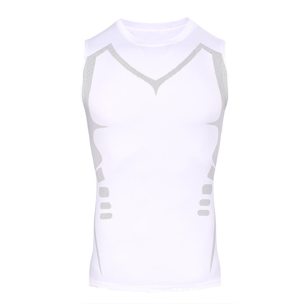 Men s Quick-Dry Basketball Tank Top - Tight-Fitting, Breathable, Elastic Sleeveless Training Vest XXL