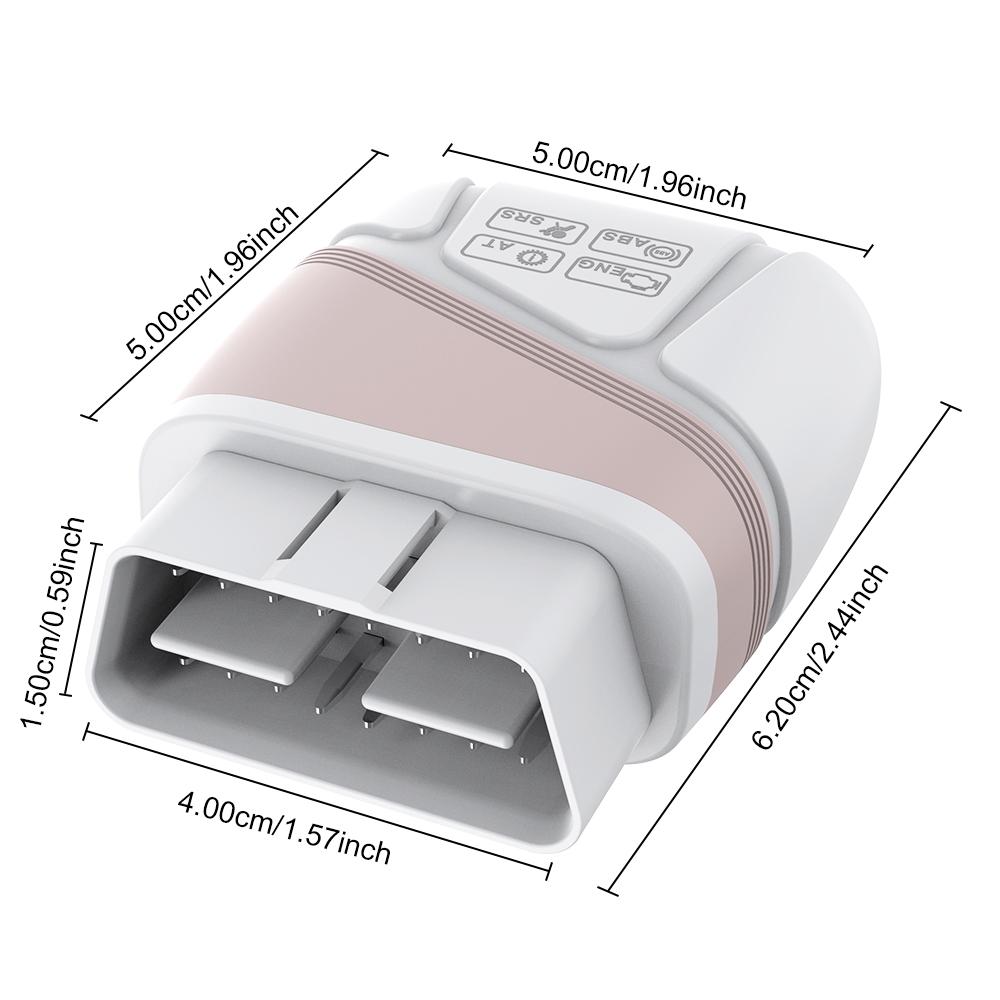 Engine ABS Transmission Airbag Scan Auto Accessories Car Code Reader Car OBD II Diagnostic Tools OBD2 Scanner Fault Code Clear N32G452CCL7,QFP48  V1.4