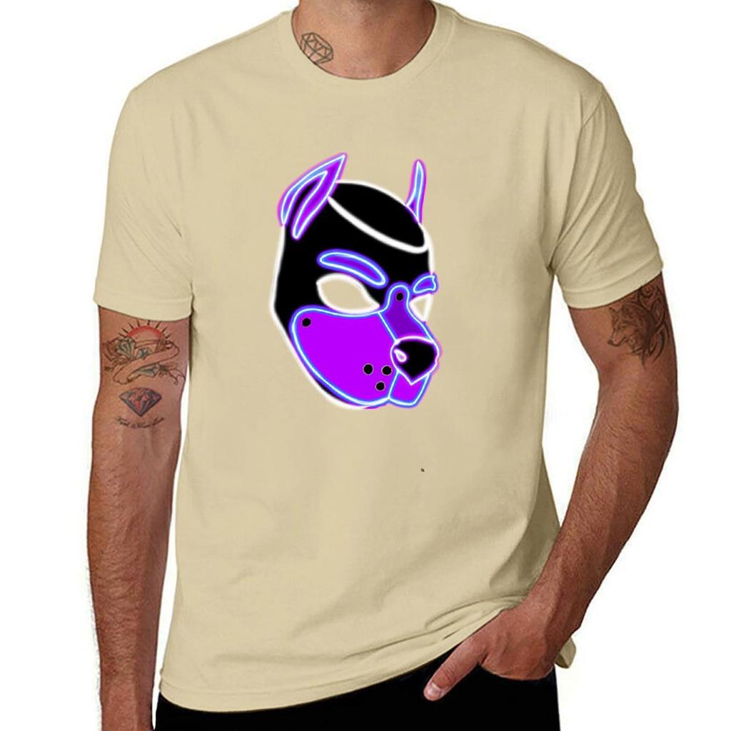 Purple Pup T-Shirt cute clothes Blouse quick drying customs design your own mens graphic t-shirts funny