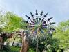 Creative Outdoor Wrought Iron Windmill: Rotating Metal Garden Decoration