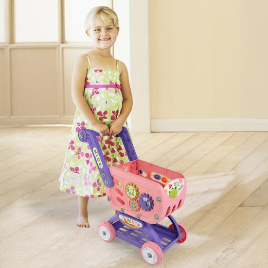 

Игрушка-тележка для супермаркета, развивающая ролевые игры, тележка для покупок, развивающая практические способности для детей