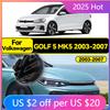 BGB1 GOLF 4 5 6 7 Hot 2026 For VW VOLKSWAGEN 2pcs for Golf 5 Golf5 MK5 2003-2007 127mm Front Grill Cover or 110mm Rear Trunk Lid Cove
