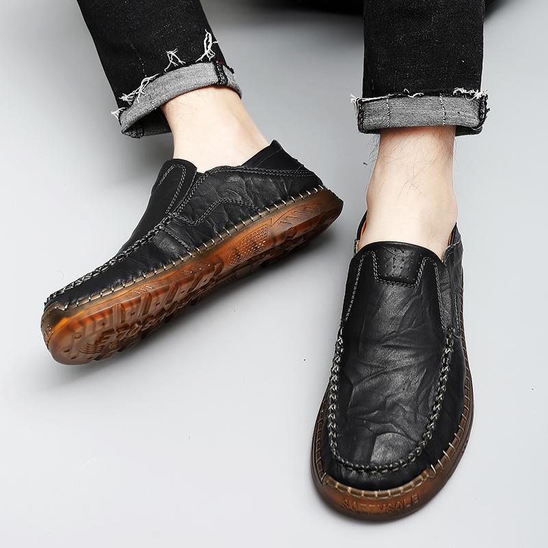 Новые туфли Lofer Мужские стильные кожаные мужские туфли Slip on 2024 года — фото 7