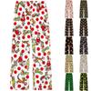 Women's Halloween Straight Leg Flannel Pants for Fall and Winter