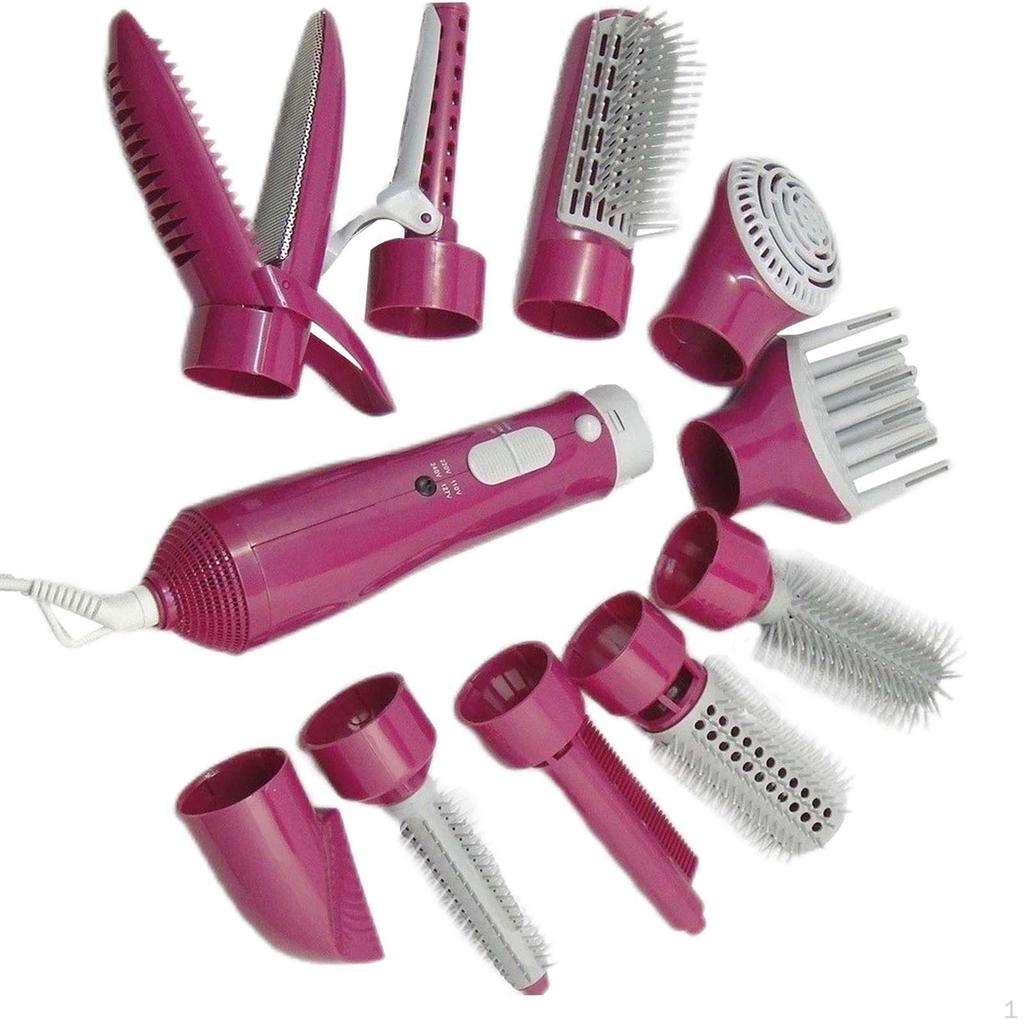 Airbrush-Trockner Grad Drehbarer Draht für Salon DIY mit 10 austauschbaren Köpfen