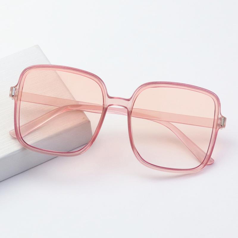 Square Sunglasses Women'S Sunglasses Gradual Change Color Glasses Women'S Uv Protection Large Frame Thin Glasses Frame