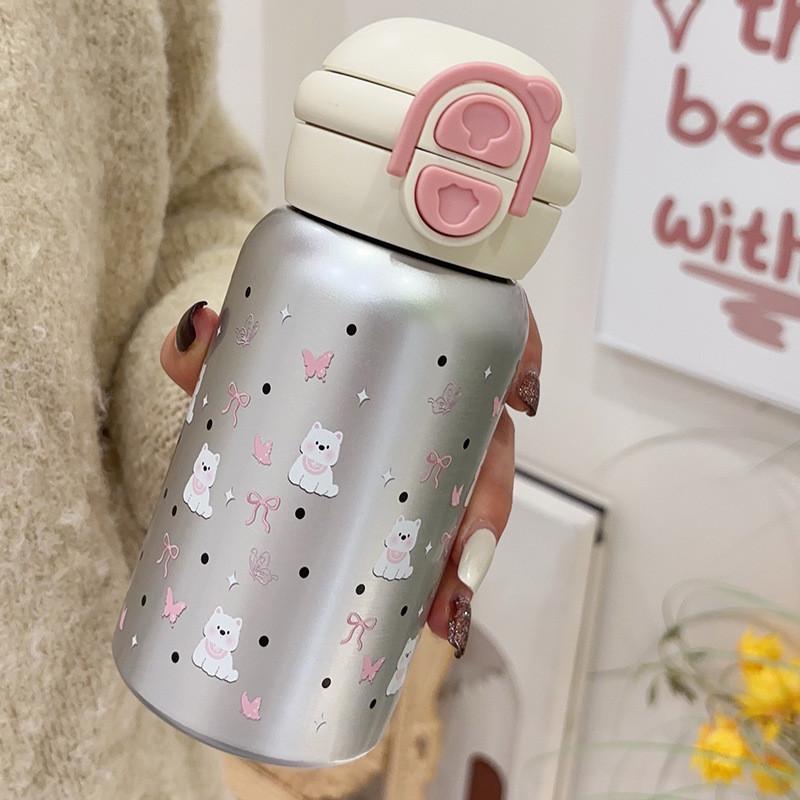 Dual Drinking Stainless Steel Thermos With Lockable Lid For Travel And Office Use