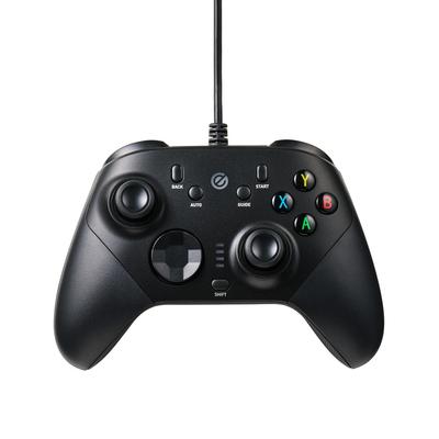 Elecom Kabelgebundenes Gamepad, XInput/DirectInput, Xbox-Layout, Hall-Effekt, Rückseitige Tasten, 15 Tasten, Schwarz, JC-GP60XVBK