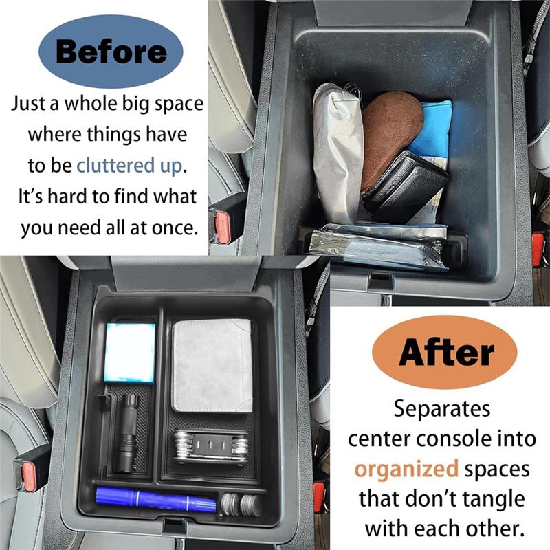 Center Console Organizer For Honda Pilot  2024 Accessories, Console Tray Armrest Container Storage Box