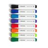Dry Erase Markers Chisel Tip Set 8 Count Multi Color Low Odor Non Toxic Ink Built In Eraser Magnetic Classroom Office
