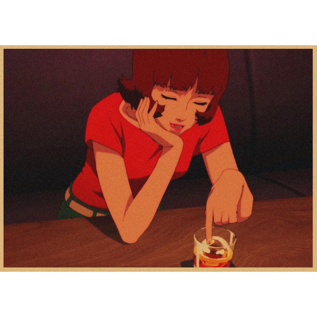 Retro Kraftpapier Poster: Satoshi Kon Collection - Tokyo Godfathers, Millennium Actress, Paprika, Perfect Blue, Reincarnation 265