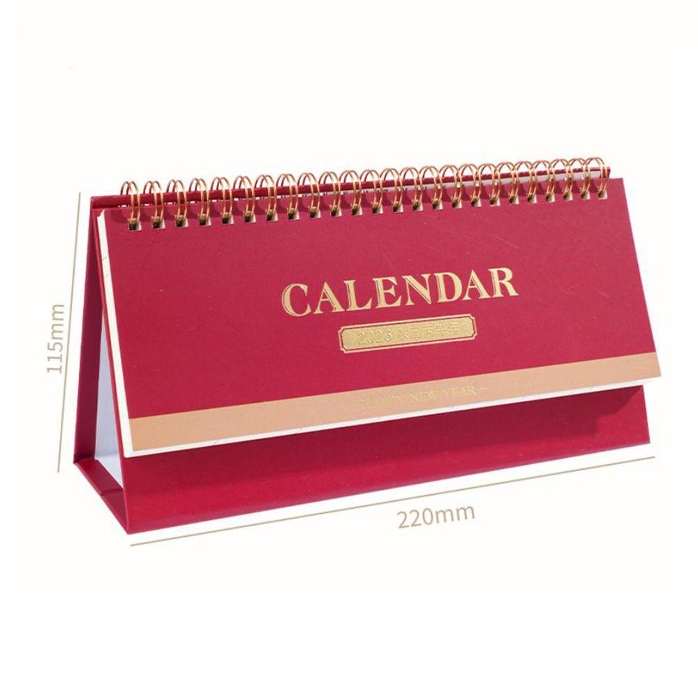 Standing 2026 Desk Calendar Portable Daily Planner Simple Style Schedule Planner  Office Stationery
