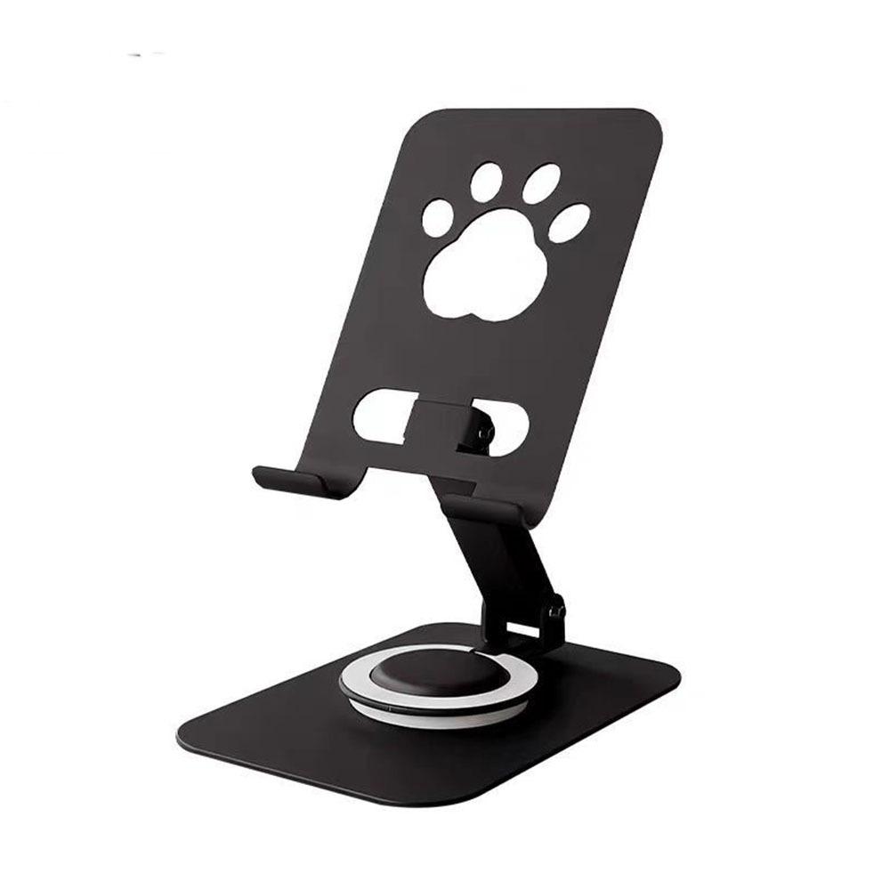 Foldable Foldable Phone Tablet Holder 360° Rotation Mobile Phone Stand Lazy Desktop чёрный