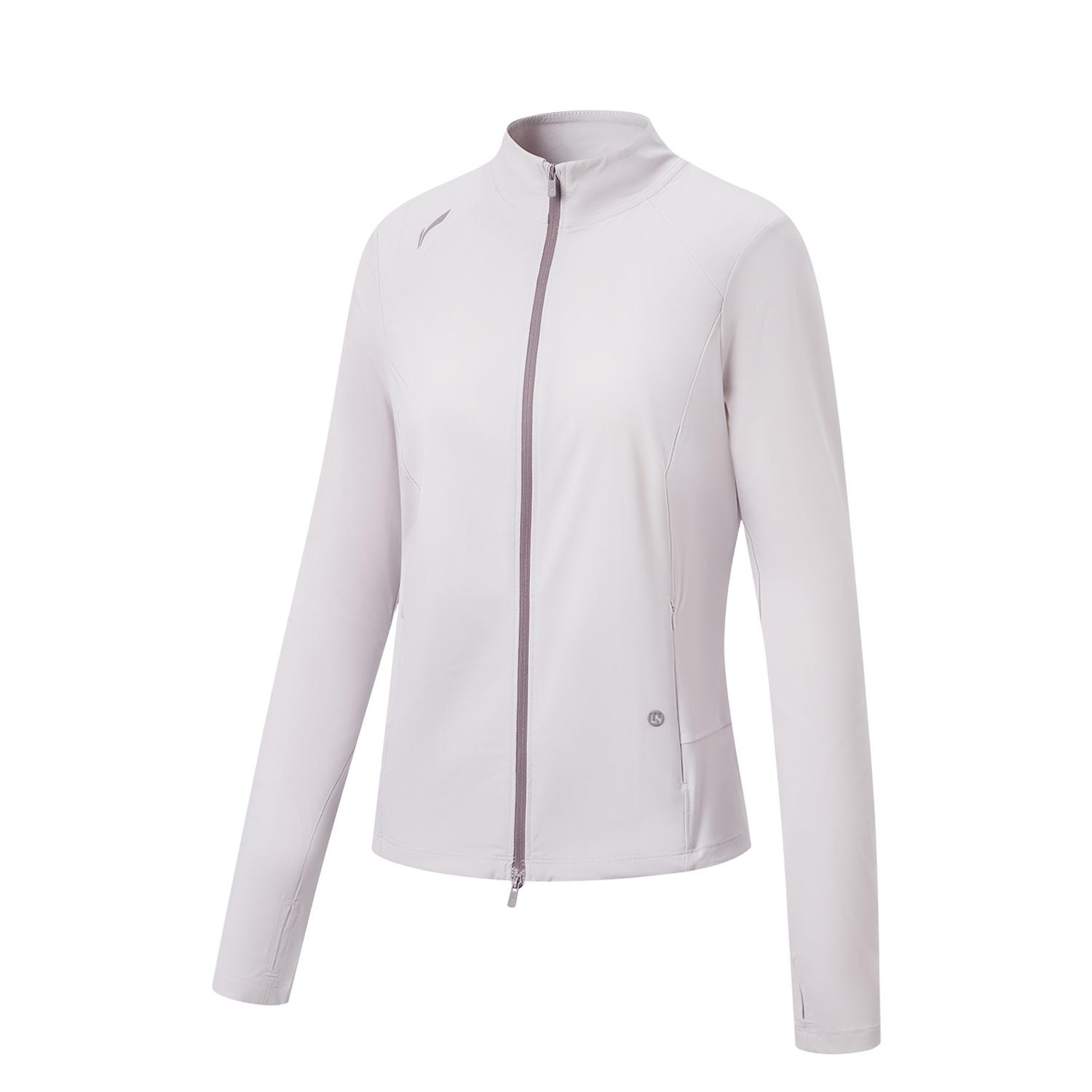

Li-Ning AFDW800-7 Women s Stand Collar Zip Jacket Milky White XS