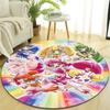 1pc Pretty Cure2 Design Printed Area Round Carpet for Bedroom Living Room Home Decor Rugs Mat Non Slip Mat Rug for Bedside
