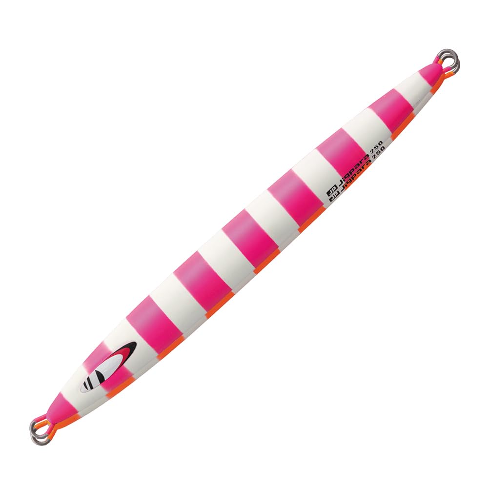 

Major Craft Metal Jig Jigpara Vertical Long Throw 350g Matte Zebra Chart Pink JPV-LS350#68
