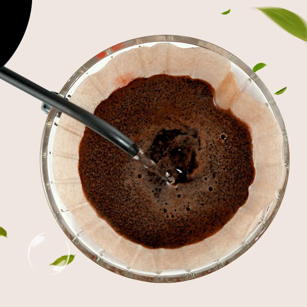 V60 Paper Coffee Filters, 100 Sheets, Disposable Coffee Drip Paper, Natural Wood Pulp Coffee Strainer Paper, for 2-4 Cups [V]