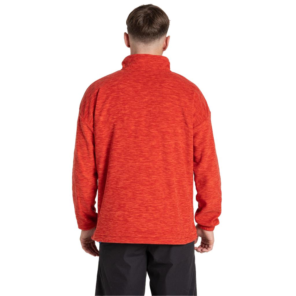 CRAGHOPPERS Mens Esk Colour Block Melange Half Zip Fleece Top