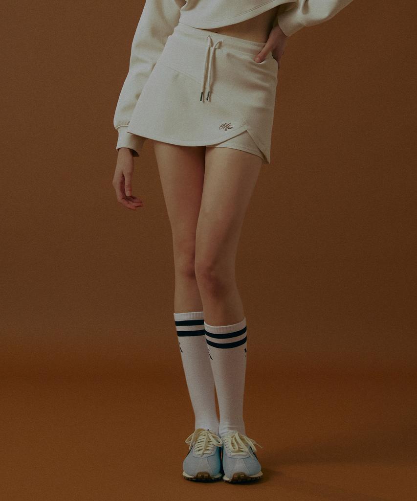 Empebeu Heritage Skirt Mix Shorts Ivory