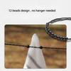 3M Outdoor Camping Stretch Clothesline with 12 Beads Clips Retractable Laundry Dryer Clothes Rope Hanging Laundry Drying Ropes