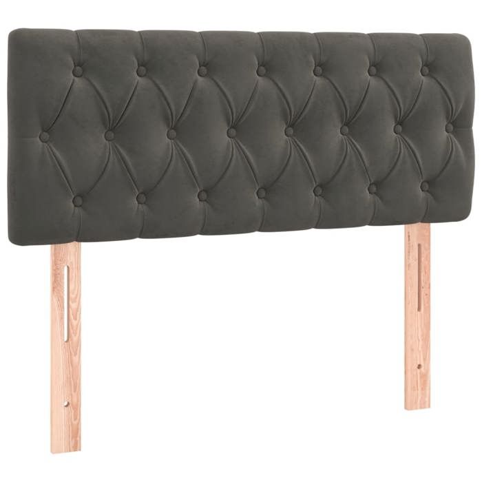 VidaXL Headboard Bedroom Furniture Bed Accessory Single Bed Headboard Interior Dark Grey 90x7x78/88 346321