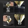 Oil Dispenser Bottle No Mess with Leak-Proof Syrup Pitcher Pump 200ml Clear Glass Sauce Container