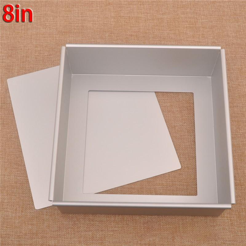 

Алюминиевая форма для выпечки хлеба и торта, квадратная форма для выпечки олова для торта, антипригарная форма 8 Inch