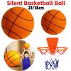 Kids Indoor Silent Basketball Ball 21/18cm High-Resilience Foam Silent Basketball Lightweight Small Basketball Basket Sports Toy