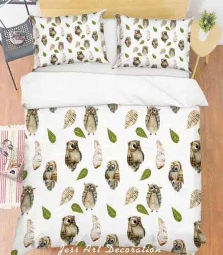 Comforter Owl Bedding Set Decoration Gift Suitable For Children Boys Girls And Adults Warm Soft Comfortable And Breathable