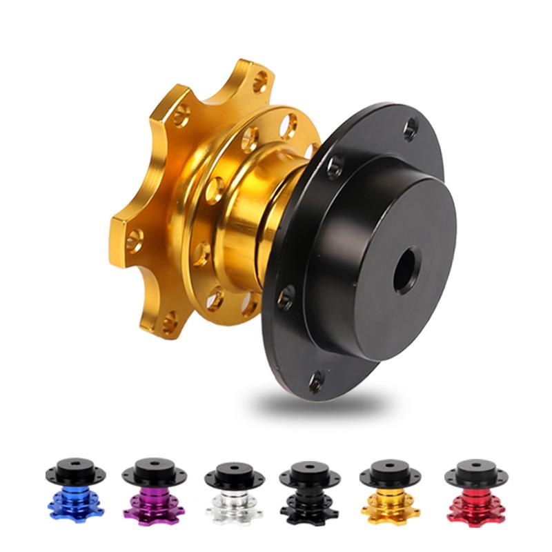 Universal Steering Wheel Quick Release Hub Boss Kit Wheel Hub Adapter For 6 Hole Steering Wheel Hub