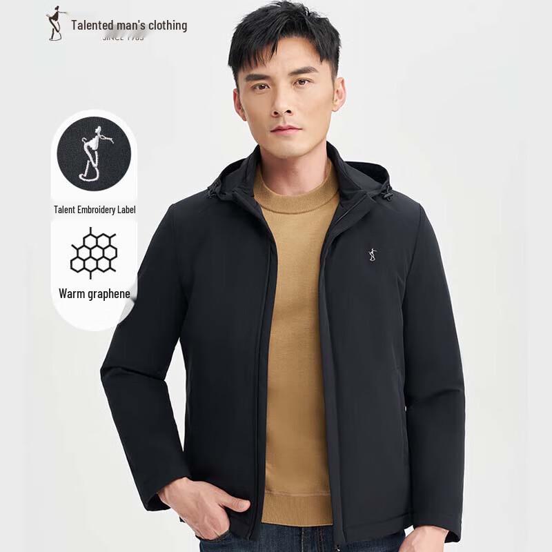 TRIES Men's Regular Fit Embroidered Jacket