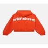 Women's Angel Print Retro Hip Hop Oversized Hoodie Jacket