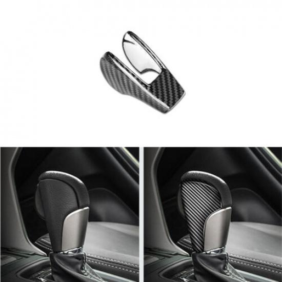 Real Carbon Fiber Center Gear Shift Knob Back Cover For Subaru Forester 13-18