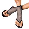 Plus Size Women's Summer Flat Sandals Toe Clip Hollow-Out Design Sexy High-Top Fashionable Style